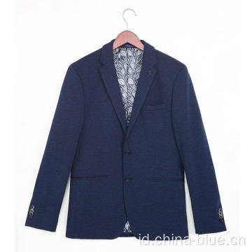 Mens Blazer Tenunan Berkualitas Tinggi